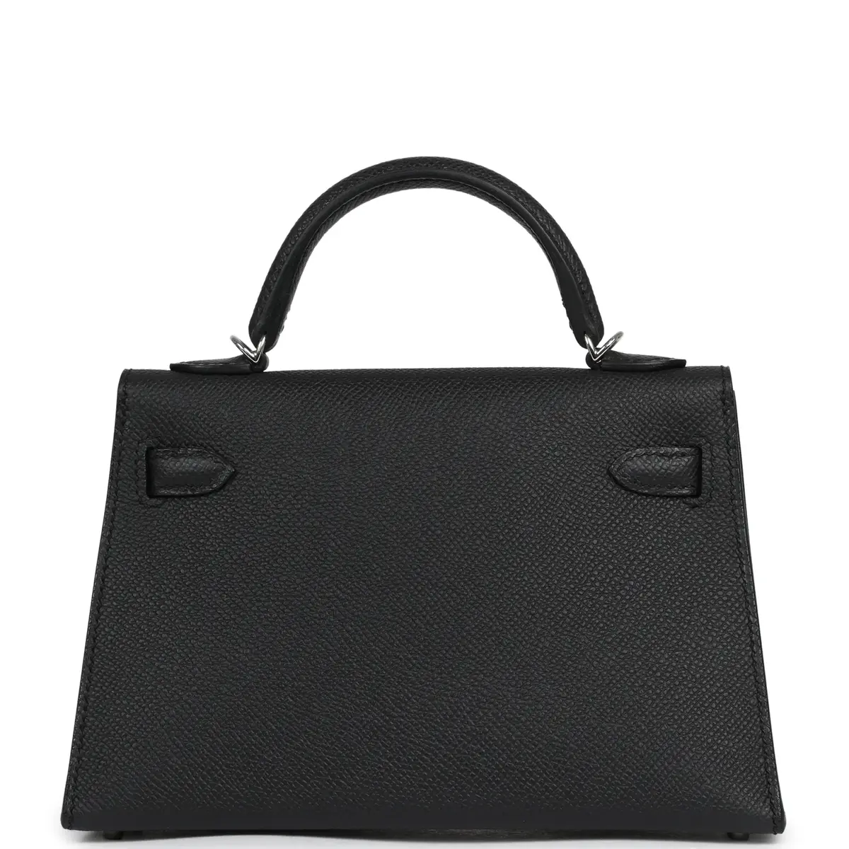 HERMÈS Hermes Kelly Sellier 20 Black Epsom Palladium Hardware | Thumbnail 4