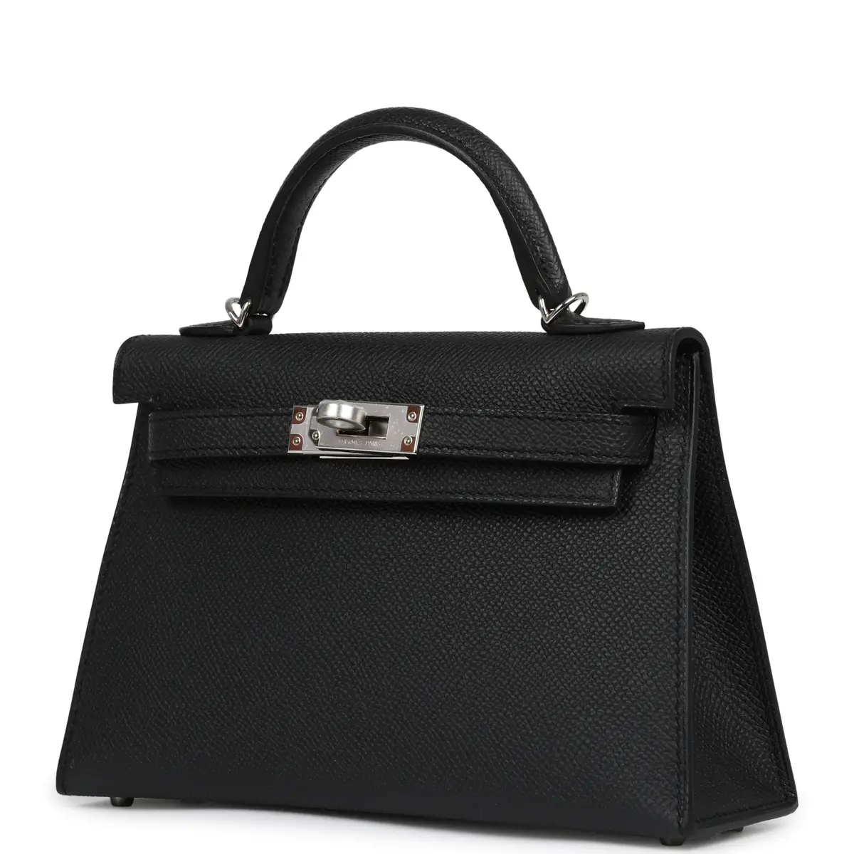 HERMÈS Hermes Kelly Sellier 20 Black Epsom Palladium Hardware | Thumbnail 5