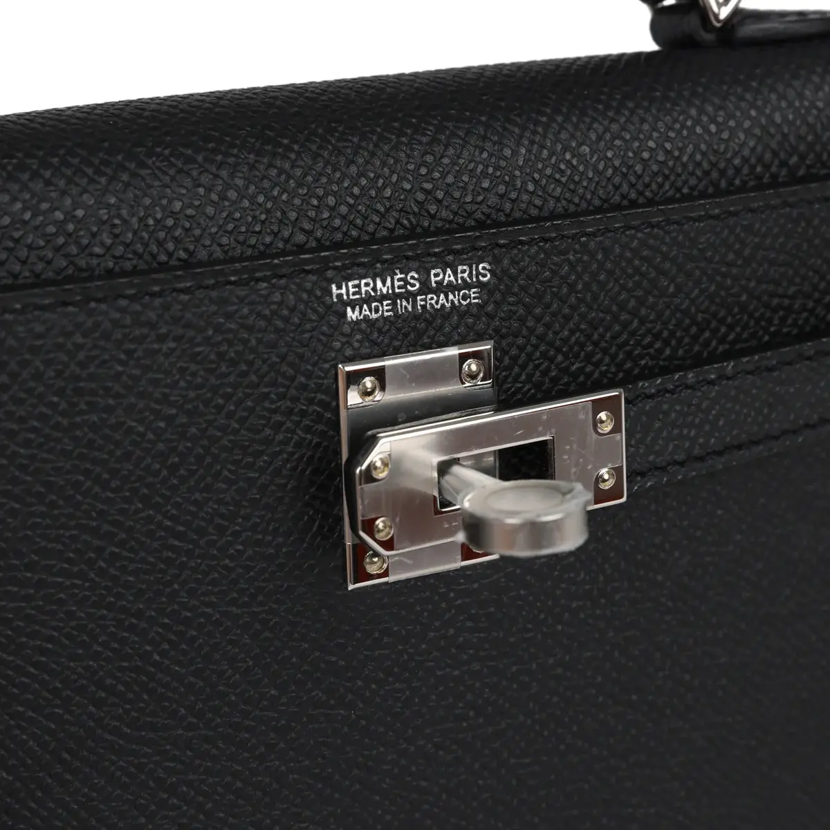 HERMÈS Hermes Kelly Sellier 20 Black Epsom Palladium Hardware | Thumbnail 7