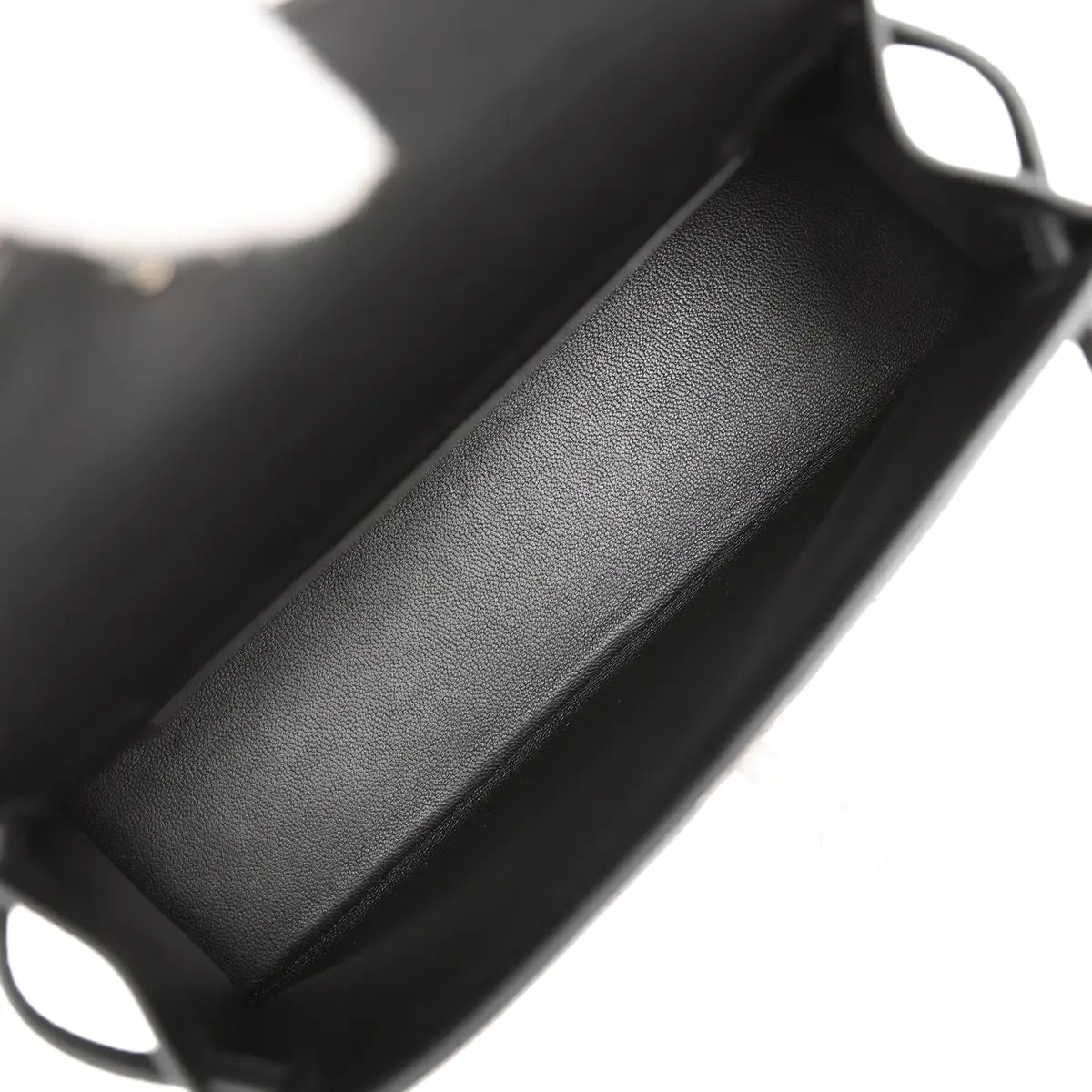 HERMÈS Hermes Kelly Sellier 20 Black Epsom Palladium Hardware | Thumbnail 8