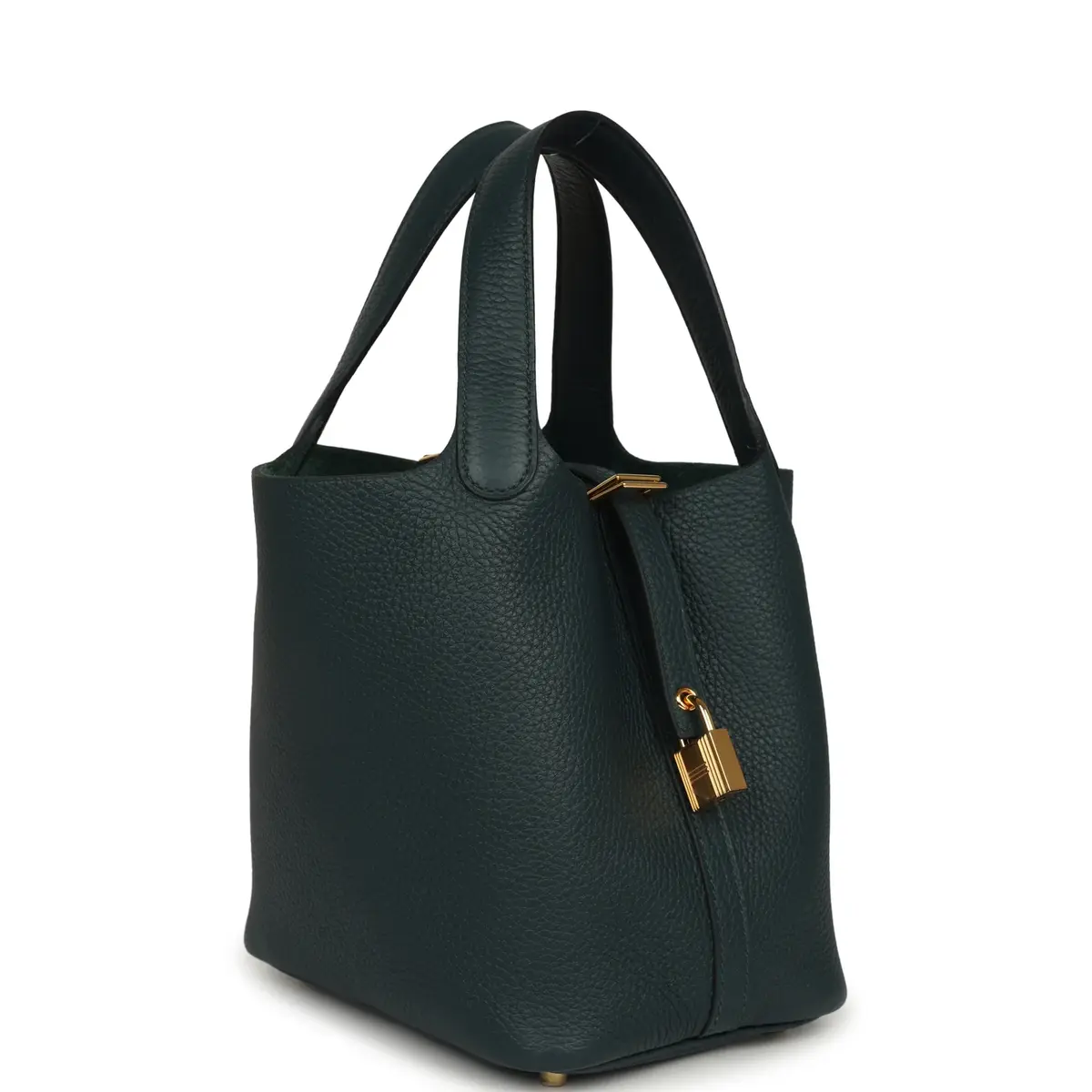 HERMÈS Hermes Picotin Lock 18 Vert Cypress Clemence Gold Hardware | Thumbnail 2 HERMÈS Hermes Picotin Lock 18 Vert Cypress Clemence Gold Hardware | Thumbnail 2