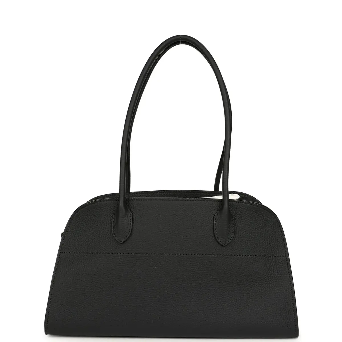 The Row The Row Soft Margaux Shoulder 12 Bag Black Calfskin Silver Hardware | Thumbnail 4