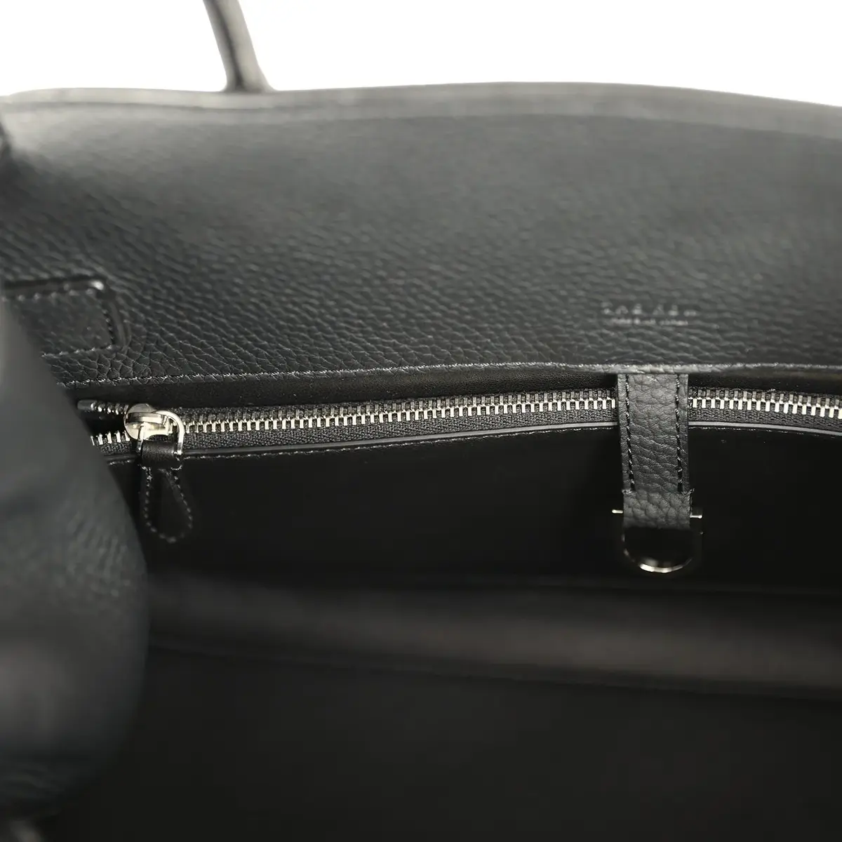 The Row The Row Soft Margaux Shoulder 12 Bag Black Calfskin Silver Hardware | Thumbnail 10