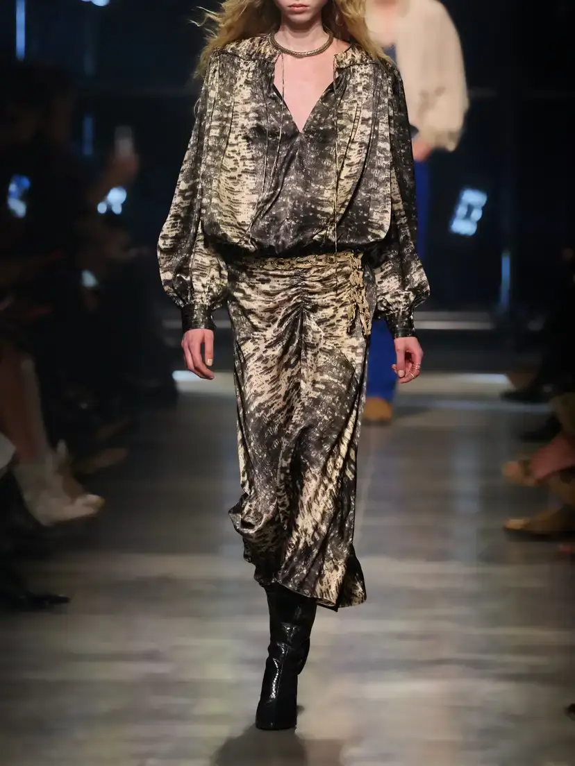 Isabel Marant Laren Gathered Printed Silk-crepe Midi Skirt | Thumbnail 6 Isabel Marant Laren Gathered Printed Silk-crepe Midi Skirt | Thumbnail 6