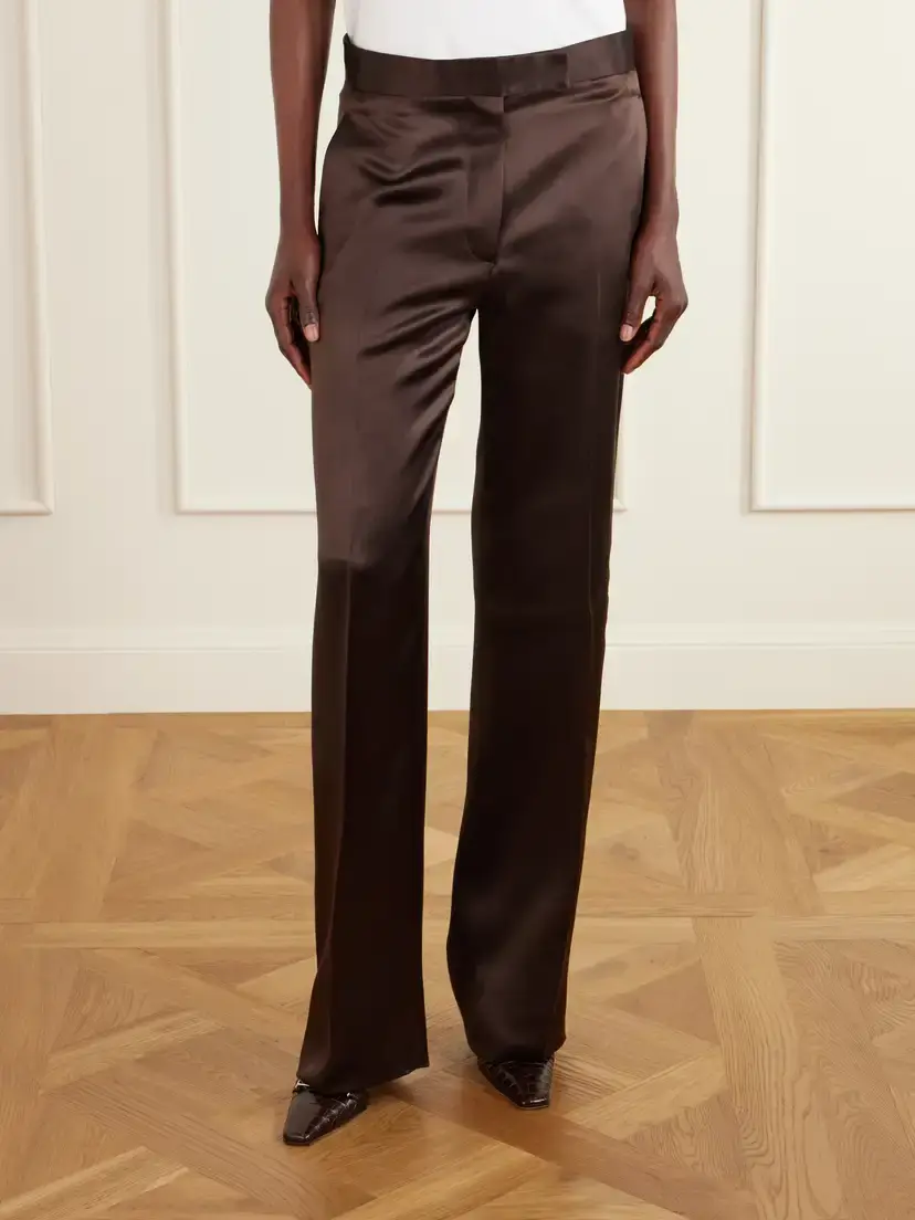 Tom Ford Silk-satin Straight-leg Pants | Thumbnail 3 Tom Ford Silk-satin Straight-leg Pants | Thumbnail 3
