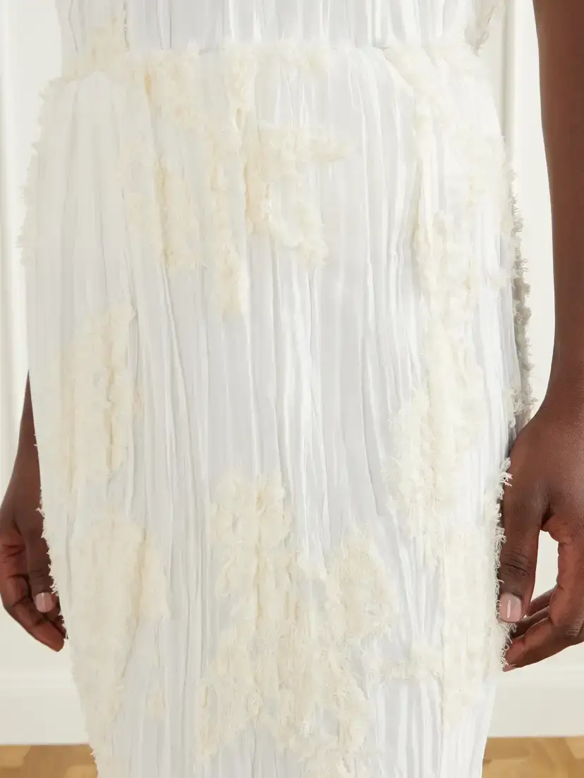 Kallmeyer Esse Embellished Pleated Voile Cotton And Silk-blend Midi Skirt | Thumbnail 5 Kallmeyer Esse Embellished Pleated Voile Cotton And Silk-blend Midi Skirt | Thumbnail 5