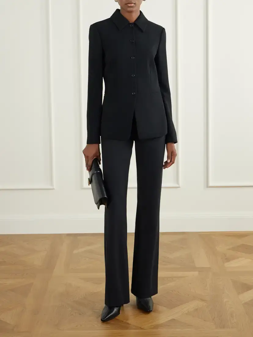 Veronica Beard Gracie Stretch-jersey Flared Pants | Thumbnail 2 Veronica Beard Gracie Stretch-jersey Flared Pants | Thumbnail 2
