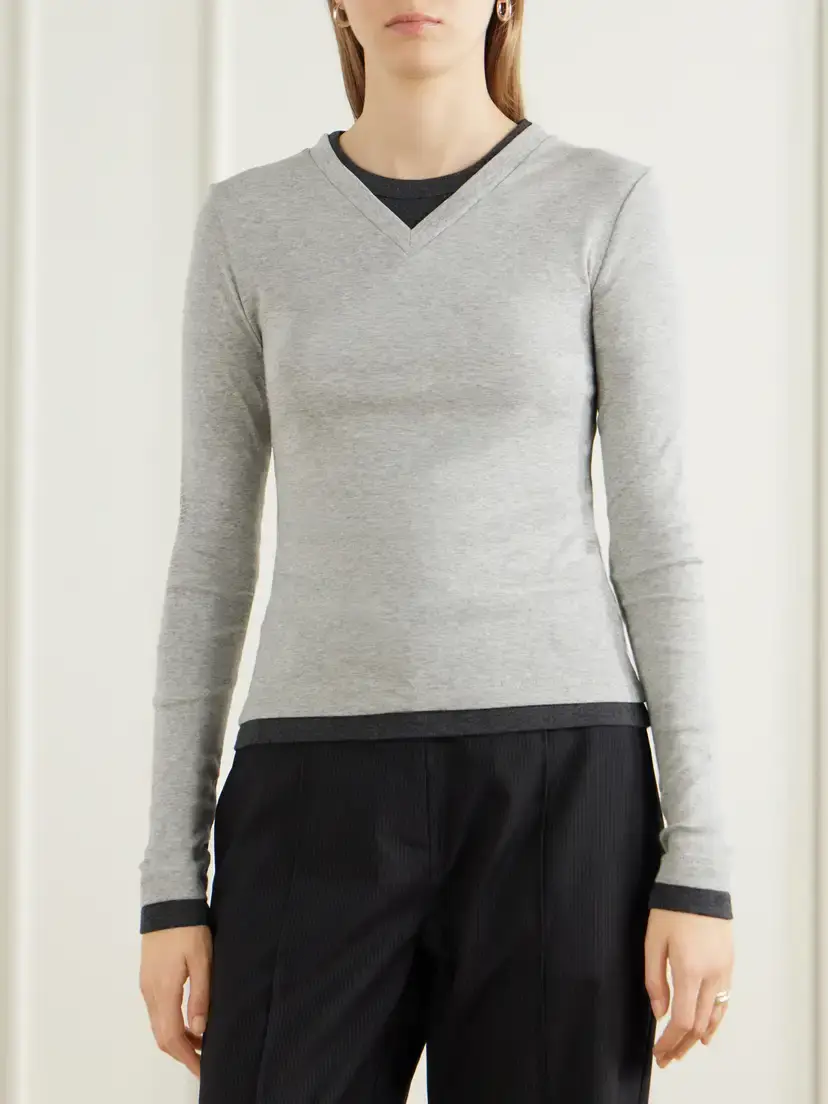 St. Agni Double-layered Organic Cotton-jersey T-shirt | Thumbnail 3