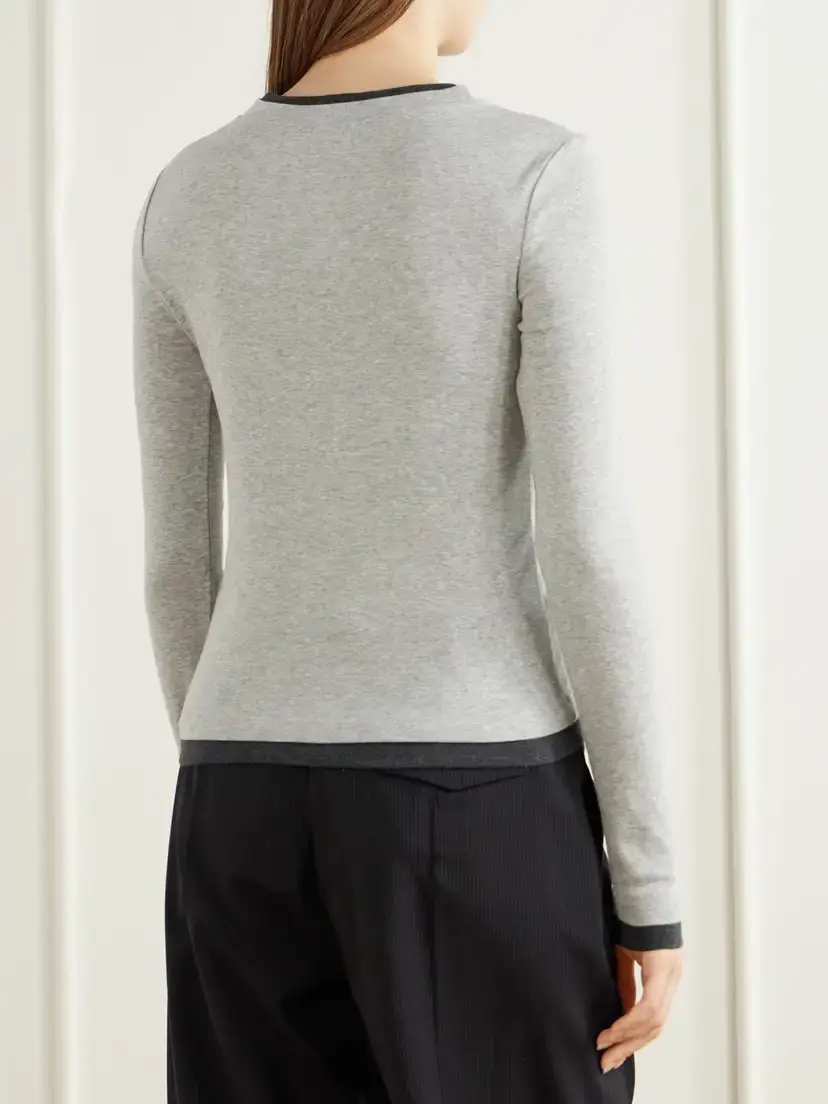St. Agni Double-layered Organic Cotton-jersey T-shirt | Thumbnail 4
