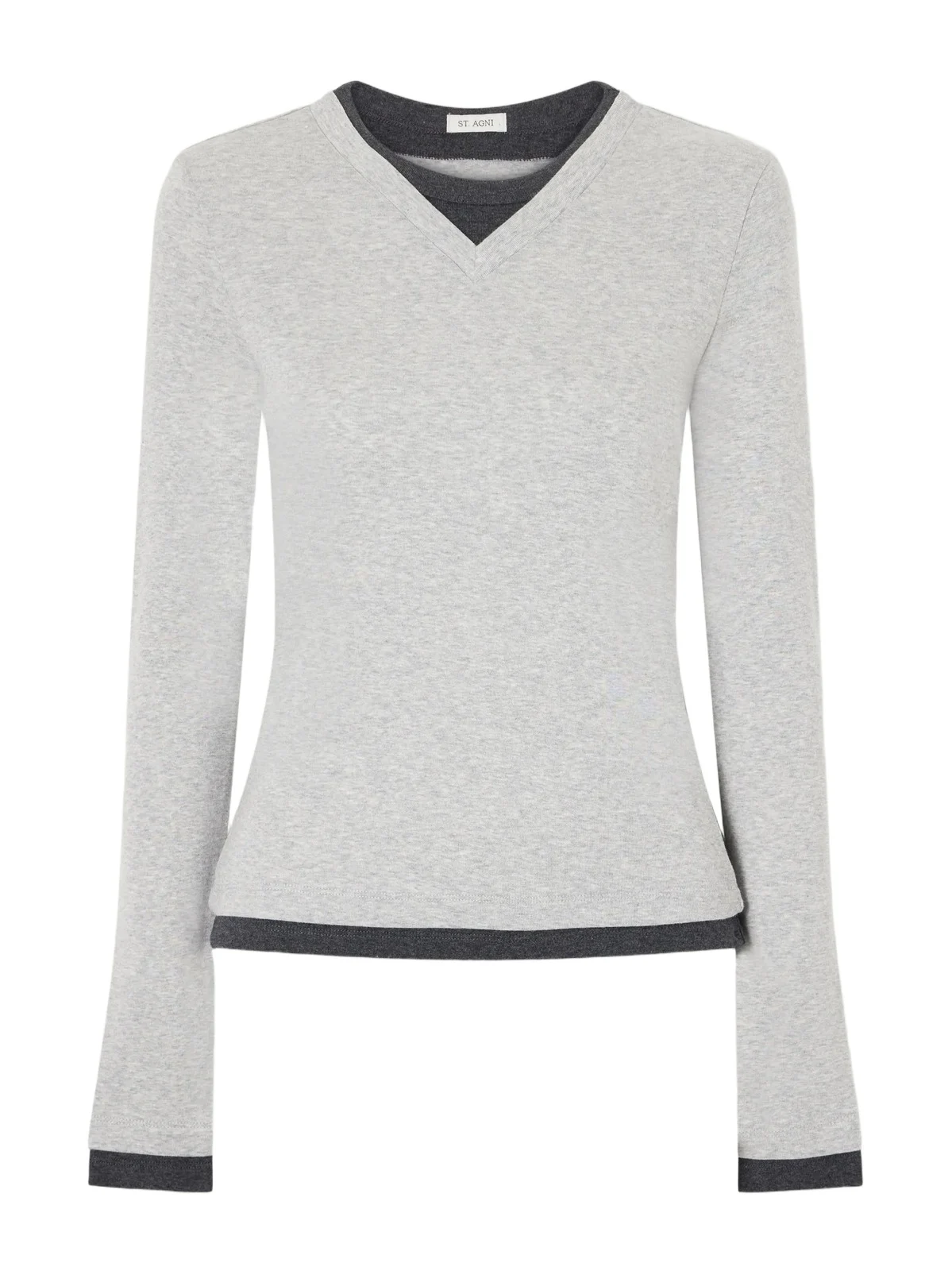 St. Agni Double-layered Organic Cotton-jersey T-shirt