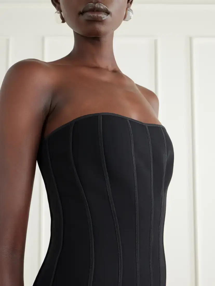 Maticevski Kingdom Strapless Ruffled Paneled Crepe Gown | Thumbnail 4