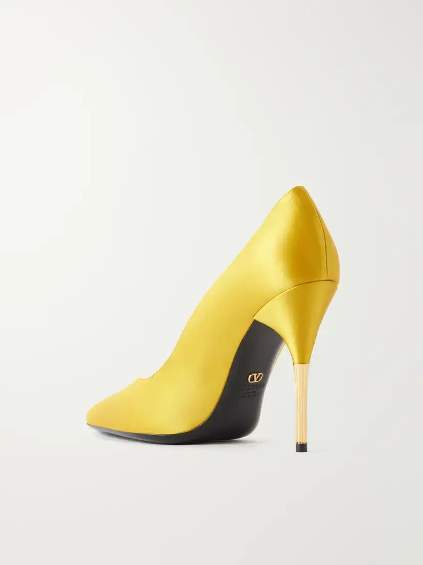 Valentino Garavani Enigme 105 Satin Pumps | Thumbnail 3 Valentino Garavani Enigme 105 Satin Pumps | Thumbnail 3
