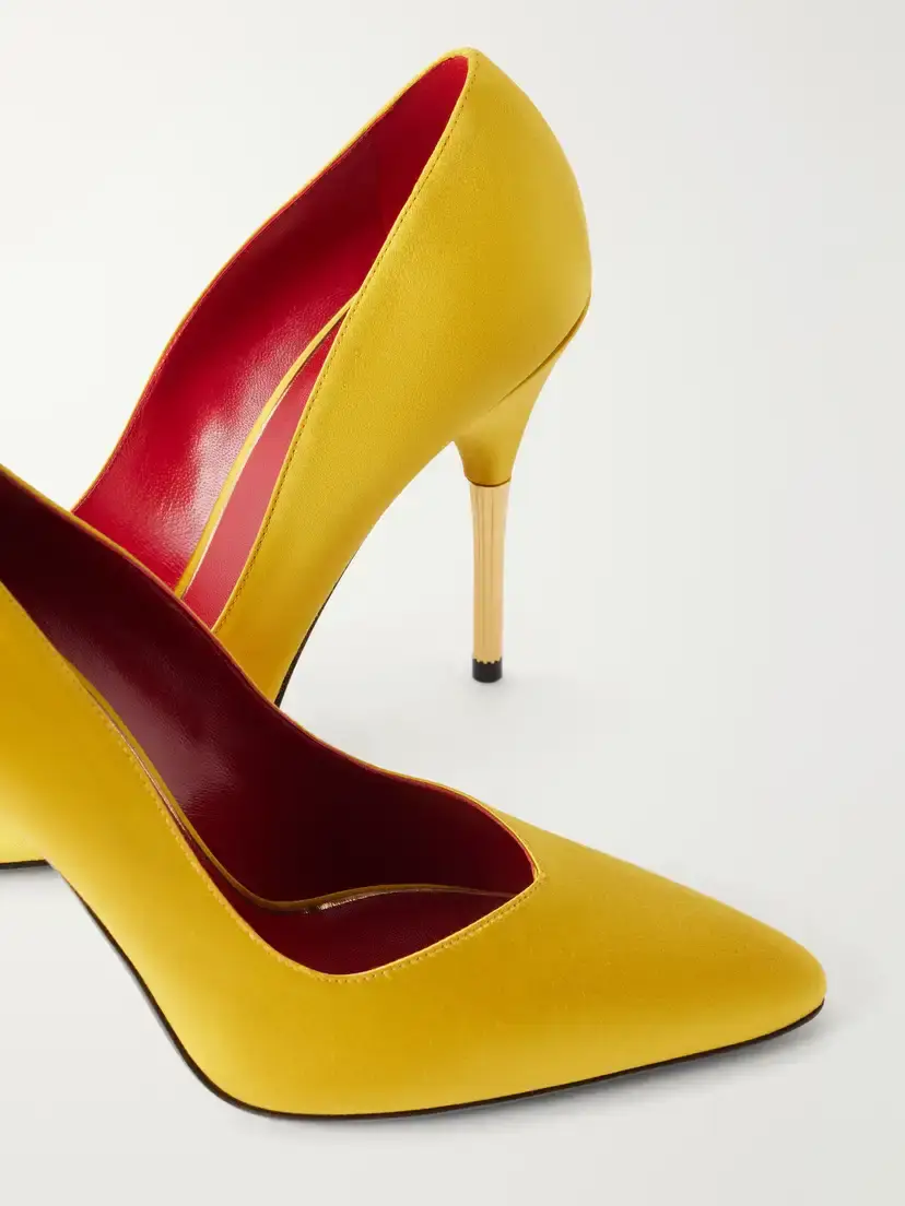 Valentino Garavani Enigme 105 Satin Pumps | Thumbnail 5 Valentino Garavani Enigme 105 Satin Pumps | Thumbnail 5