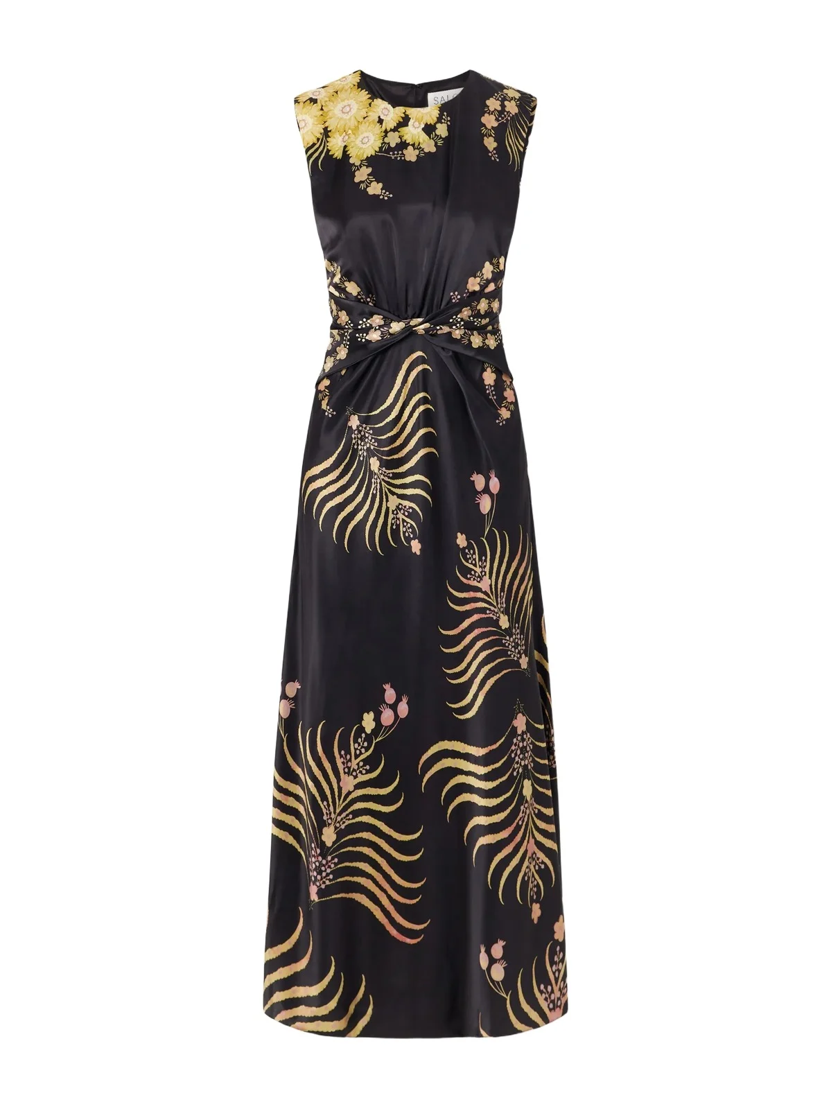 Gwen Floral-printed Silk-blend Midi Dress Gwen Floral-printed Silk-blend Midi Dress