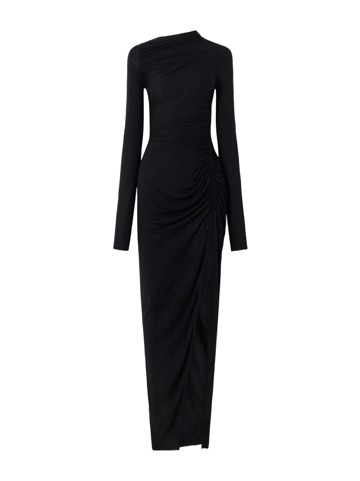 Rick Owens Svita Ruched Jersey Maxi Dress
