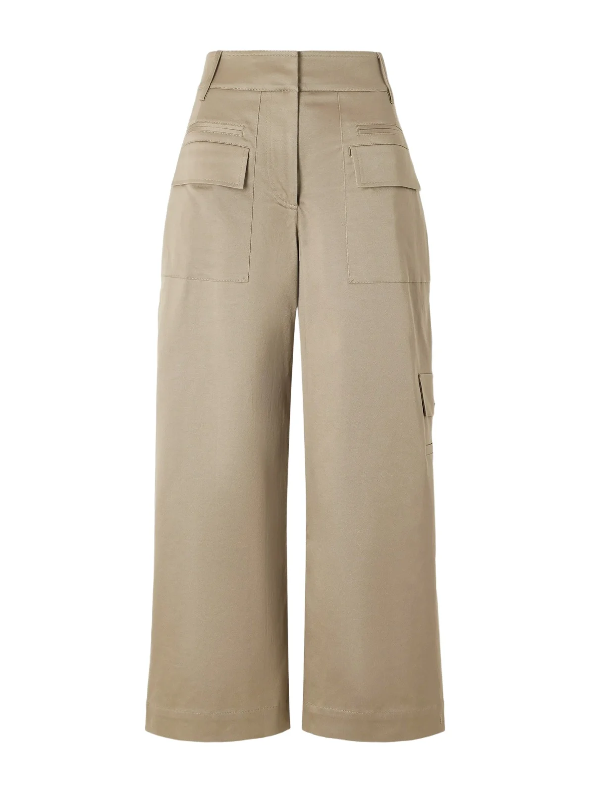 Proenza Schouler White Label Talla Cotton-blend Twill Wide-leg Pants