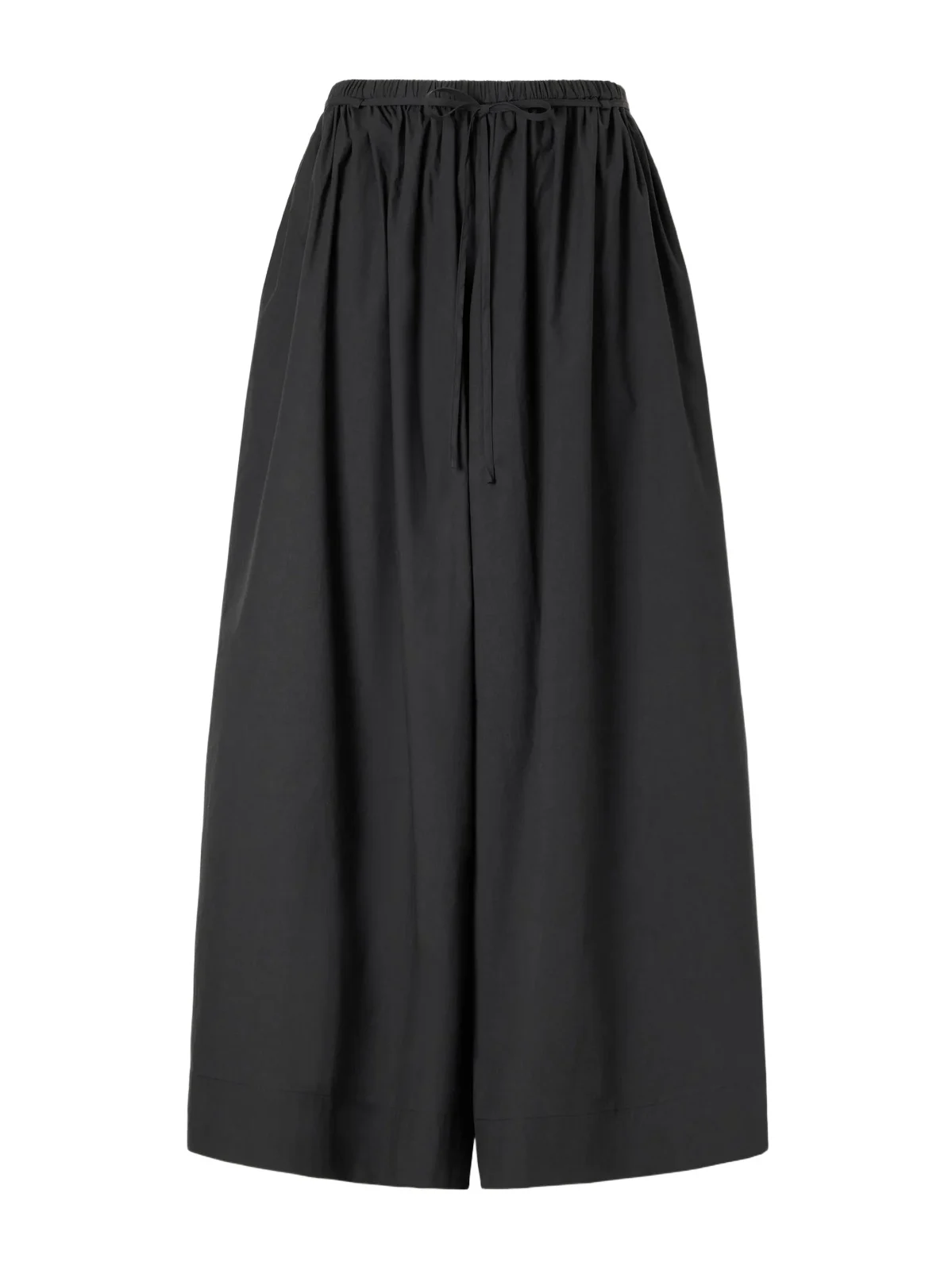 Organic Cotton-poplin Wide-leg Pants