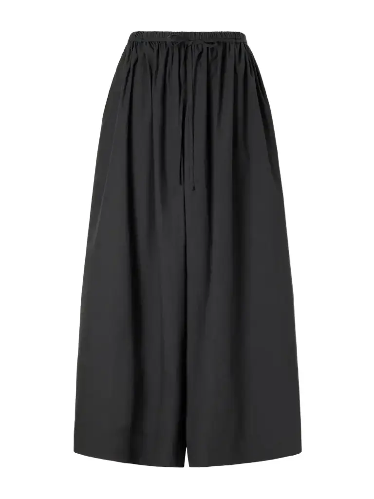 St. Agni Organic Cotton-poplin Wide-leg Pants