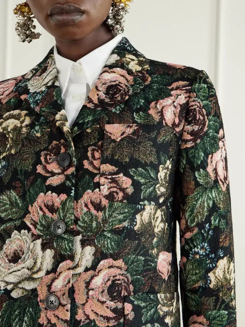 Dries Van Noten Floral-jacquard Chenille Jacket | Thumbnail 5 Dries Van Noten Floral-jacquard Chenille Jacket | Thumbnail 5