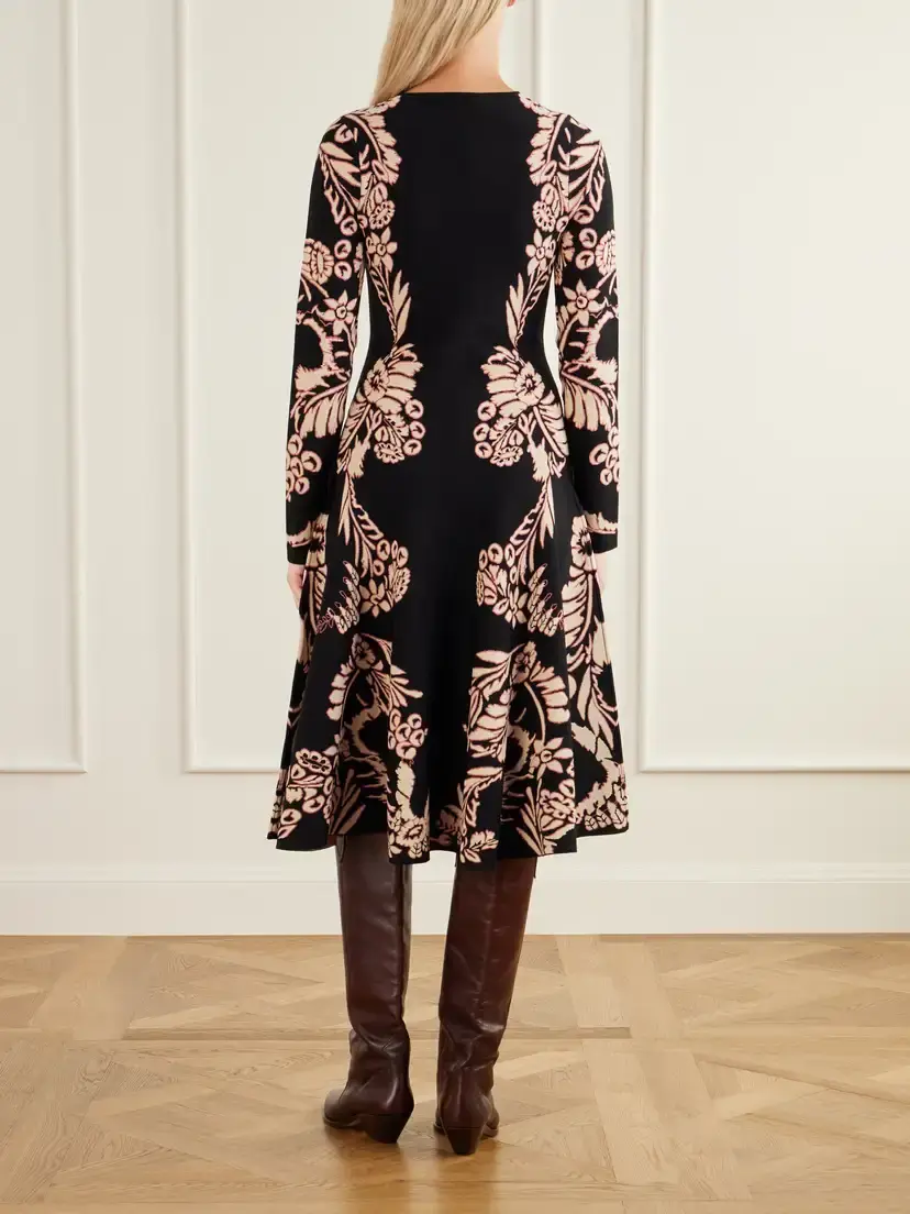 Ulla Johnson Nerissa Floral-jacquard Midi Dress | Thumbnail 3 Ulla Johnson Nerissa Floral-jacquard Midi Dress | Thumbnail 3