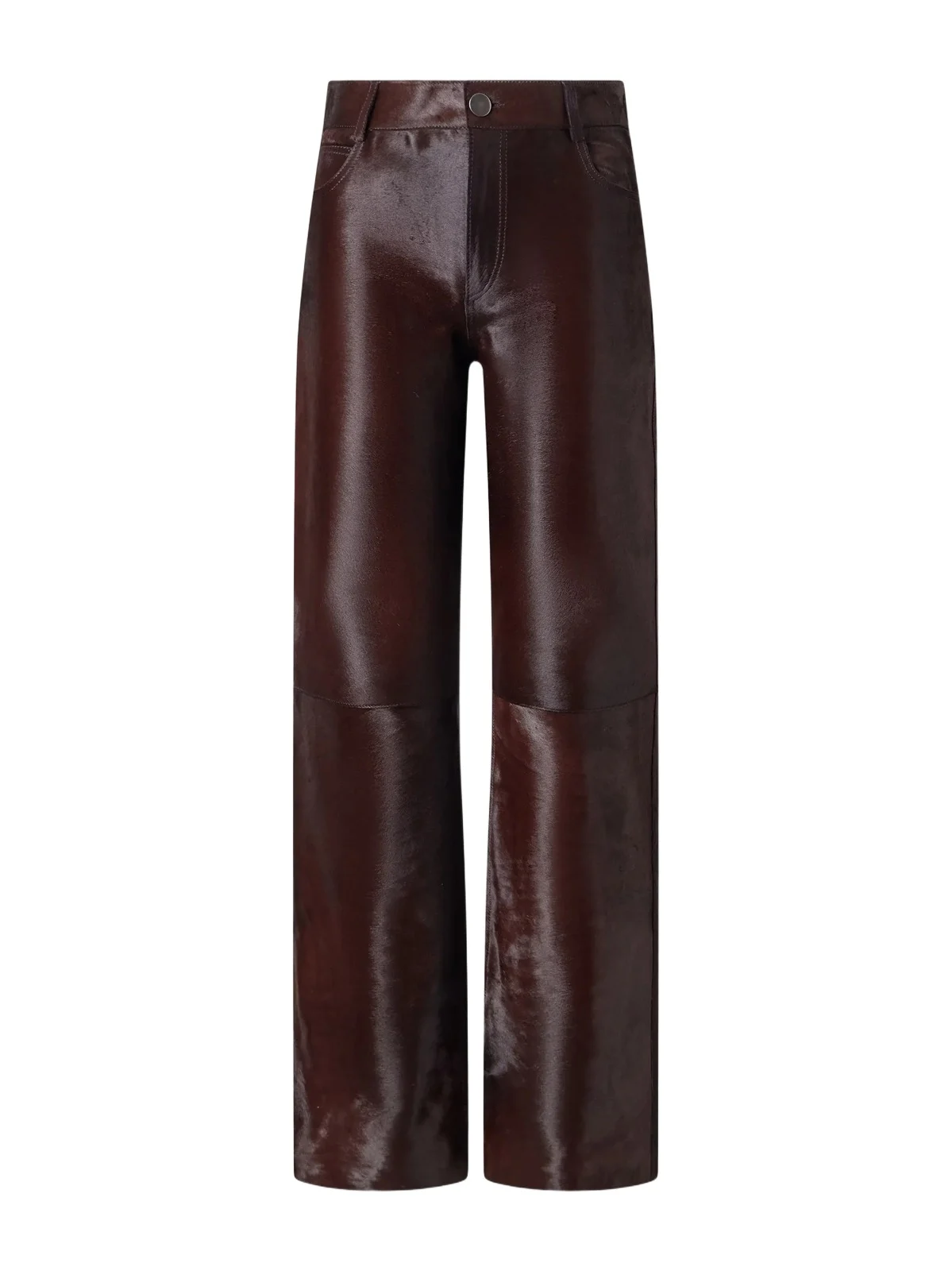 Kitty Mid-rise Calf Hair Wide-leg Pants Kitty Mid-rise Calf Hair Wide-leg Pants