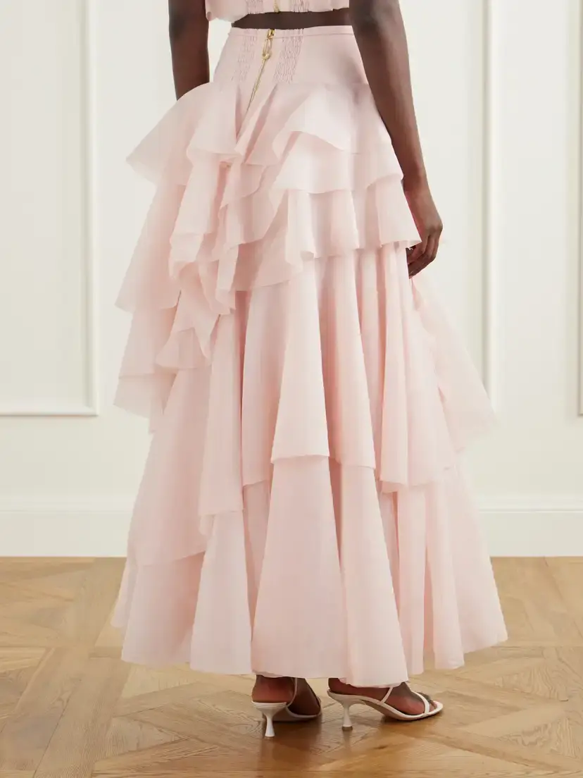 Aje Villa Ruffled Organza Midi Skirt | Thumbnail 3 Aje Villa Ruffled Organza Midi Skirt | Thumbnail 3