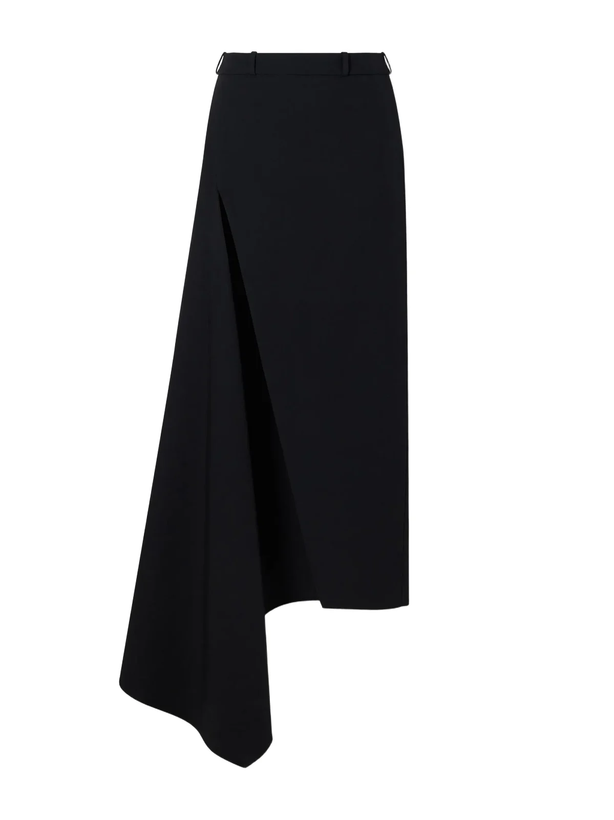 Asymmetric Wool Midi Skirt Asymmetric Wool Midi Skirt