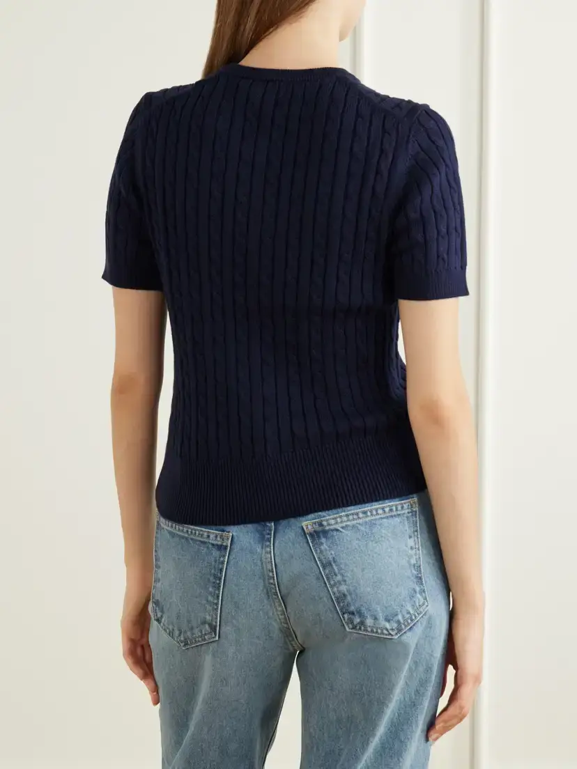 Polo Ralph Lauren Cable-knit Cotton Henley Sweater | Thumbnail 4 Polo Ralph Lauren Cable-knit Cotton Henley Sweater | Thumbnail 4