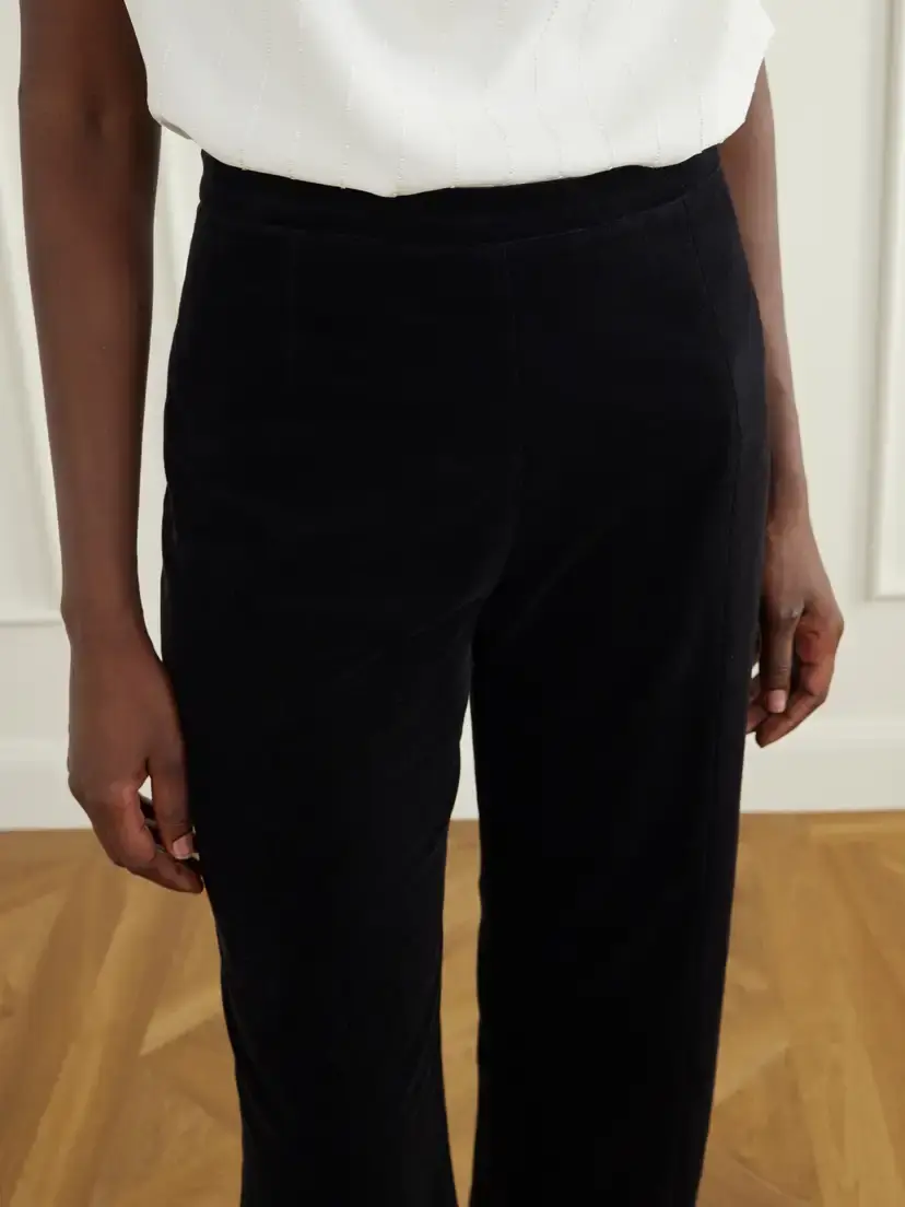 Costarellos Padra Cotton-velvet Flared Pants | Thumbnail 5 Costarellos Padra Cotton-velvet Flared Pants | Thumbnail 5