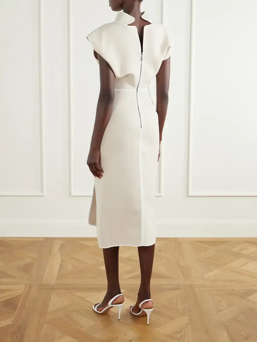 Maticevski Pageant Paneled Crepe Midi Dress | Thumbnail 3 Maticevski Pageant Paneled Crepe Midi Dress | Thumbnail 3