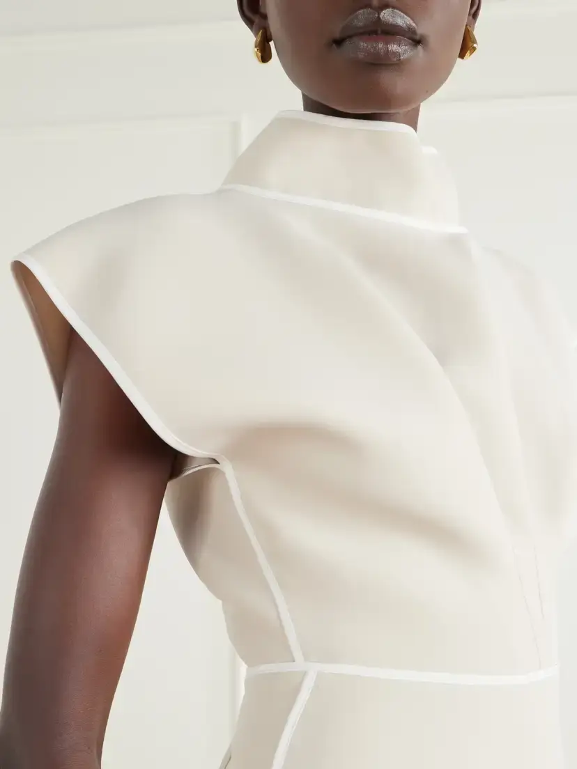 Maticevski Pageant Paneled Crepe Midi Dress | Thumbnail 4 Maticevski Pageant Paneled Crepe Midi Dress | Thumbnail 4