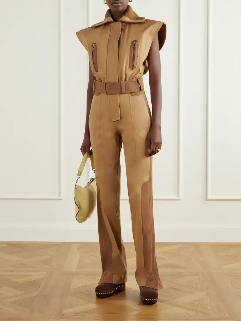 Zimmermann Valiant Belted Rib-trimmed Cotton-drill Jumpsuit | Thumbnail 2 Zimmermann Valiant Belted Rib-trimmed Cotton-drill Jumpsuit | Thumbnail 2