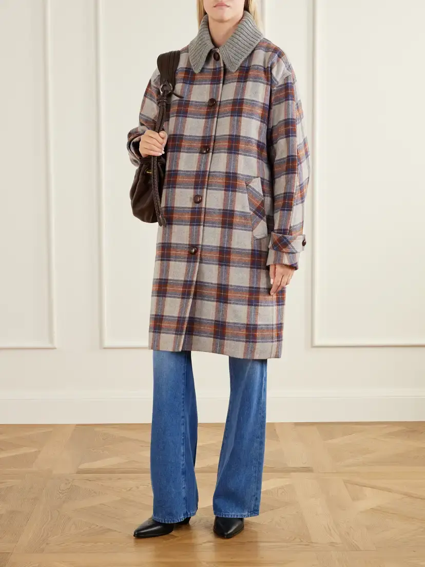 Veronica Beard Laurent Checked Wool-blend Twill Coat | Thumbnail 2