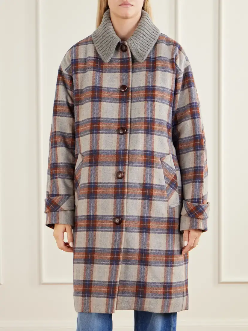 Veronica Beard Laurent Checked Wool-blend Twill Coat | Thumbnail 3