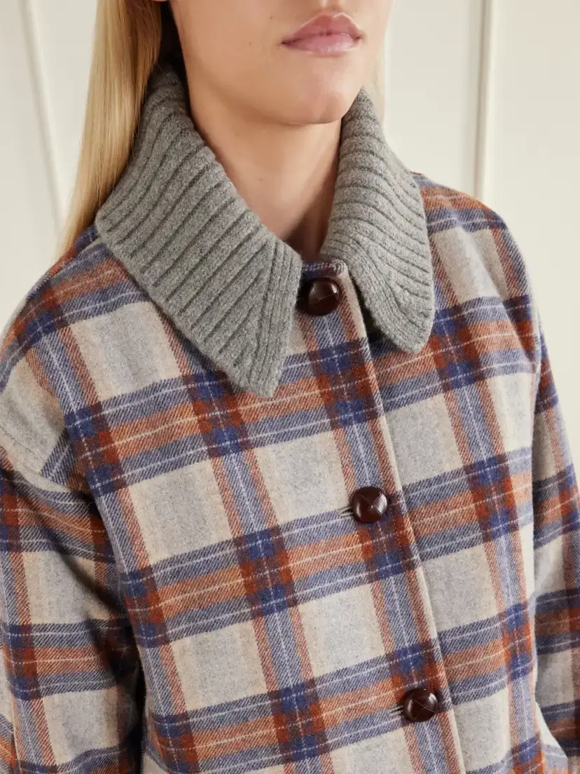 Veronica Beard Laurent Checked Wool-blend Twill Coat | Thumbnail 5