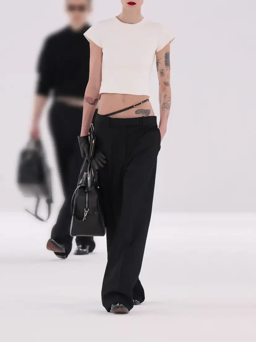 Tom Ford Belted Grain De Poudre Wool Wide-leg Pants | Thumbnail 6 Tom Ford Belted Grain De Poudre Wool Wide-leg Pants | Thumbnail 6