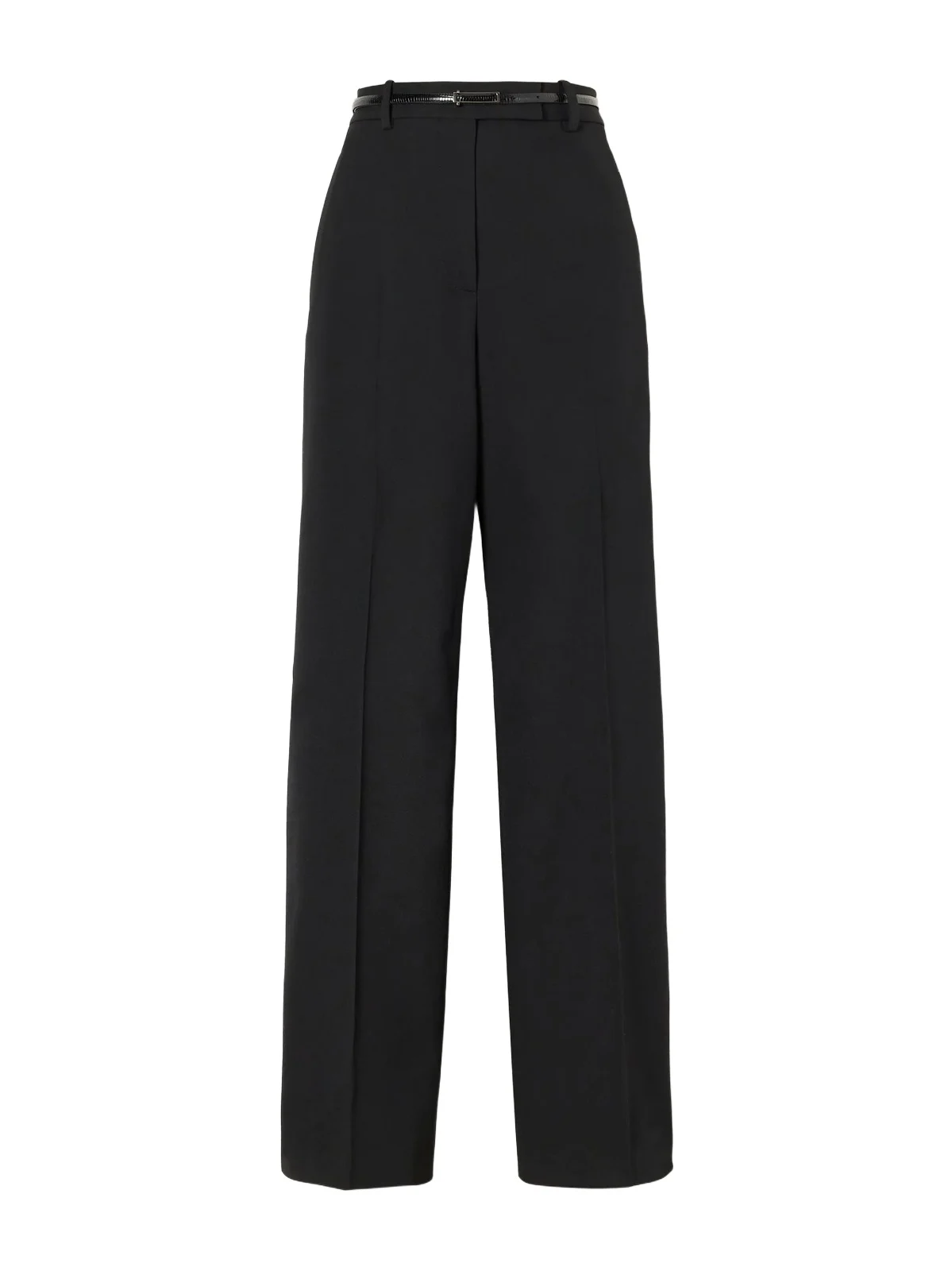 Tom Ford Belted Grain De Poudre Wool Wide-leg Pants