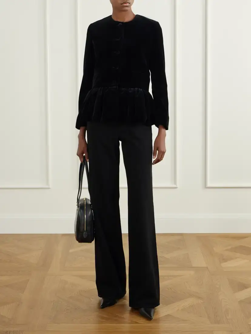 LIBEROWE Cotton-velvet Peplum Jacket | Thumbnail 2 LIBEROWE Cotton-velvet Peplum Jacket | Thumbnail 2
