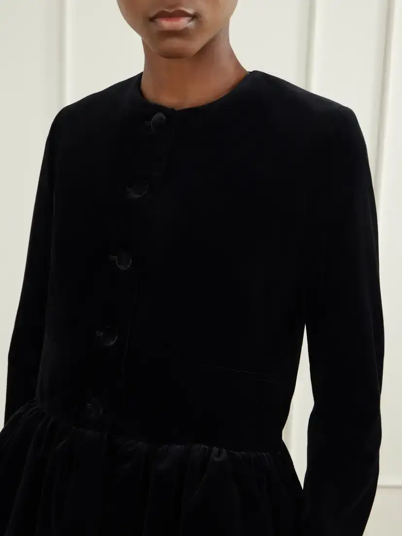 LIBEROWE Cotton-velvet Peplum Jacket | Thumbnail 4 LIBEROWE Cotton-velvet Peplum Jacket | Thumbnail 4