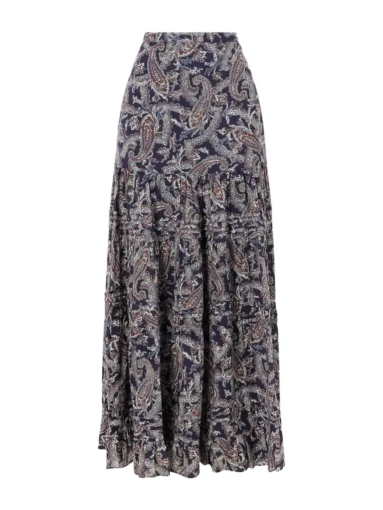 Veronica Beard Heatheralyn Gathered Paisley-print Cotton Maxi Skirt