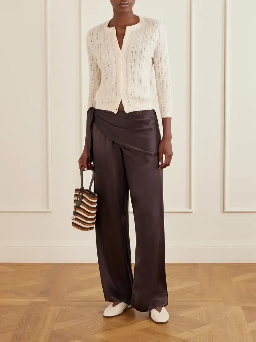DÔEN Lavona Scarf-detailed Silk Pants | Thumbnail 2 DÔEN Lavona Scarf-detailed Silk Pants | Thumbnail 2