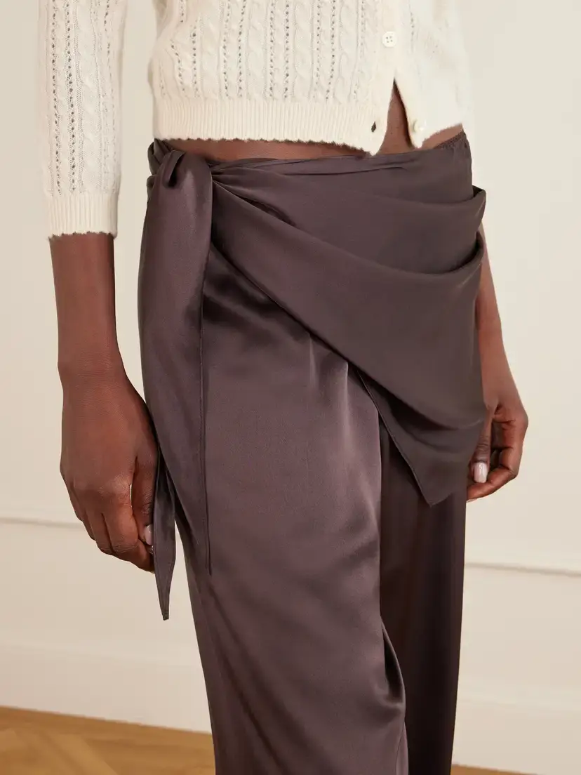 DÔEN Lavona Scarf-detailed Silk Pants | Thumbnail 4 DÔEN Lavona Scarf-detailed Silk Pants | Thumbnail 4