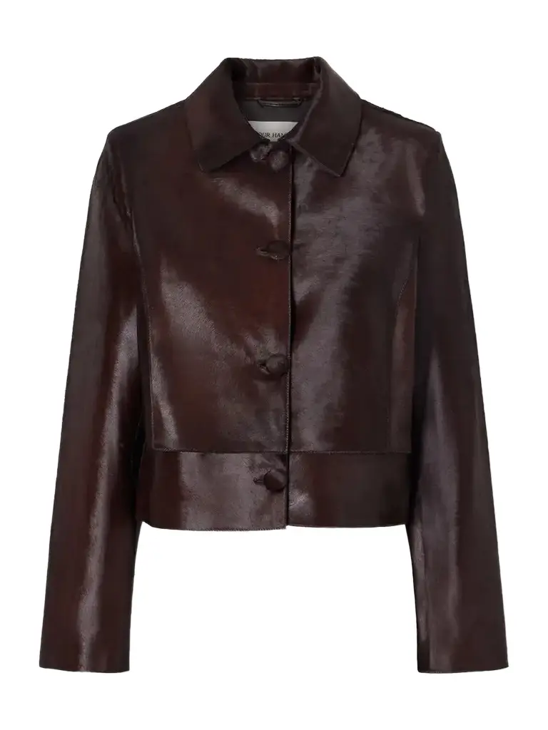 Nour Hammour Hadley Calf Hair Jacket