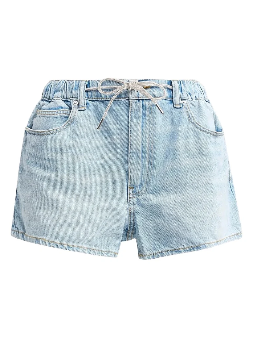 Alexander Wang Women's Marathon Crystal Drawcord Shorts