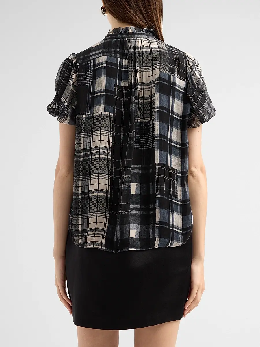 Ramy Brook Women's Lacey Plaid Top | Thumbnail 3 Ramy Brook Women's Lacey Plaid Top | Thumbnail 3