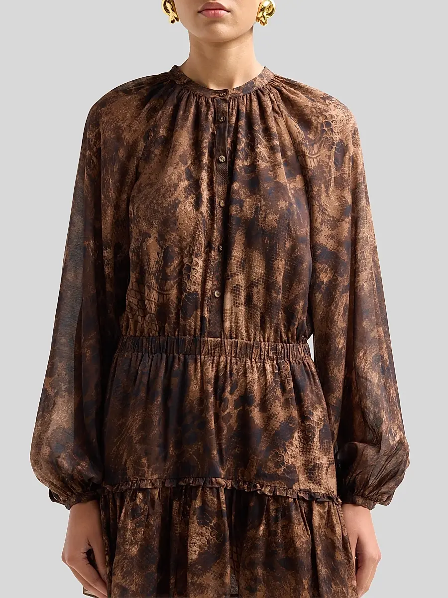 Ramy Brook Women's Vivi Printed Silk-Blend A-Line Mini Dress | Thumbnail 5 Ramy Brook Women's Vivi Printed Silk-Blend A-Line Mini Dress | Thumbnail 5