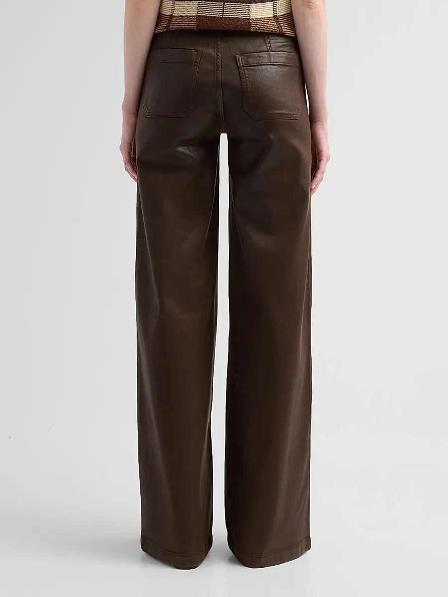 Ramy Brook Women's Cleo Coated Wide-Leg Jeans | Thumbnail 3 Ramy Brook Women's Cleo Coated Wide-Leg Jeans | Thumbnail 3