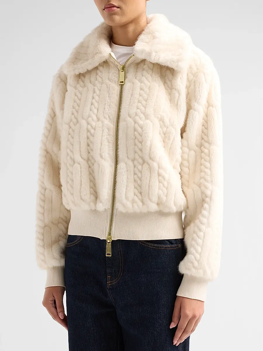 Ramy Brook Women's Nola Faux-Fur Jacket | Thumbnail 4