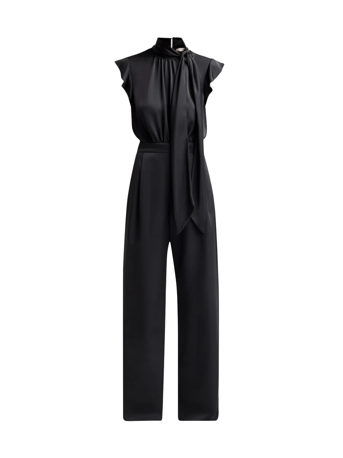 Women's Irene Satin Tieneck Draped Jumpsuit Women's Irene Satin Tieneck Draped Jumpsuit