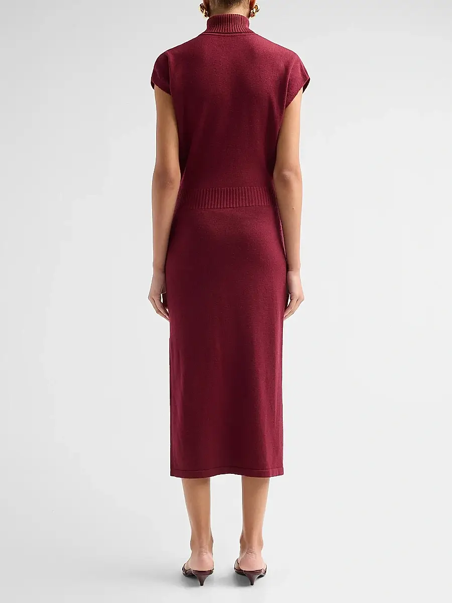 Ramy Brook Women's Natalie Wool Knit Turtleneck Midi-Dress | Thumbnail 3 Ramy Brook Women's Natalie Wool Knit Turtleneck Midi-Dress | Thumbnail 3